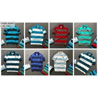 Áo thun nam sọc ngang thêu đại bàng