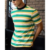 Áo Thun Nam Stripes Horizon Tee, Chất Vải Cotton Sọc Thoải Mái, AT0056, SOMEHOW