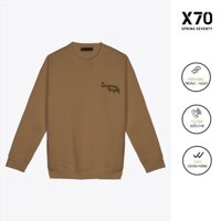 Áo Thun Nam Sweater Tay Dài Thêu Chữ Trước Ngực Thời Trang X70 - 06510057