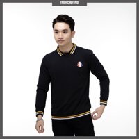 Áo Thun Nam Tay dài Có Cổ ❤️FREESHIP❤️ Áo Phông Nam phối bo cổ thun cotton (nhiều màu, có size 3X) Tô Tồ Shop - ATN01đe