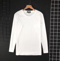 Áo Thun Nam Tay Dài Cổ Tròn - trắng - XL
