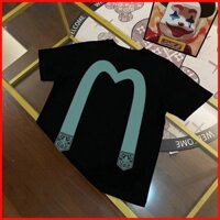 ♞Áo thun nam tay ngắn cổ tròn cỡ lớn Evisu Áo thun 100%