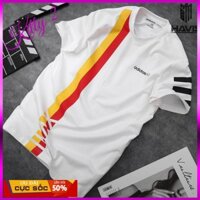 Áo thun nam tay ngắn  💓GIÁ SỐC💓 áo thun phối sọc dọc cao cấp cực đẹp_ Kitty Two Shop