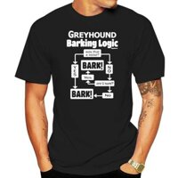 Áo thun nam tay ngắn Greyhound Barking Logic Áo thun