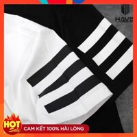 Áo thun nam tay ngắn  💝FREESHIP💝 áo thun phối sọc dọc cao cấp cực đẹp_ Kitty One Shop