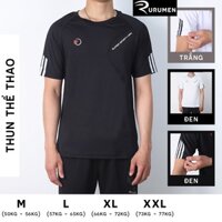 Áo Thun Nam Thể Thao Cổ Tròn Sporty RURUMEN Áo Phông Tay Ngắn Thun Cotton VNXK Thoáng Mát - AB408