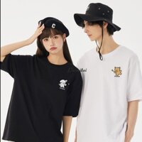 Áo thun nam thời trang Hàn Quốc đơn giản màu trơn cặp đôi mặc áo ngắn tay dáng rộng cao cấp