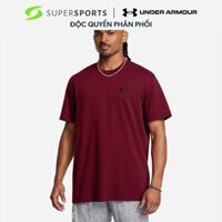 Áo Thun Nam Under Armour Logo Heavyweight - Đỏ  - 1373997-625