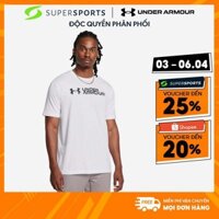 Áo Thun Nam Under Armour Sliced Wordmark - Trắng  - 1386807-100