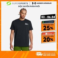 Áo Thun Nam Under Armour Heavyweight Verbiage - Đen - 1387110-001