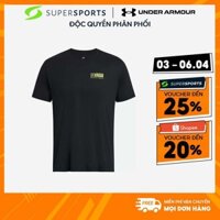 Áo Thun Nam Under Armour Basketball Logo Court Short Sleeve - Đen  - 1382850-001