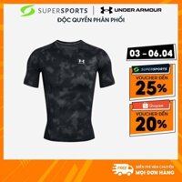 Áo Thun Nam Under Armour Heatgear® Printed - Đen  - 1383321-001