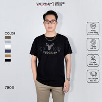 Áo Thun Nam VIỆT PHÁP Form Unisex Chất liệu Cotton co dãn thấm hút mồ hồi tốt 7803