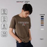Áo Thun Nam VIỆT PHÁP Form Unisex Chất liệu Cotton co dãn thấm hút mồ hồi tốt 7801
