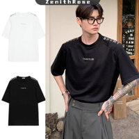 Áo thun nam ZenithRose thiết kế chữ ba chiều cổ điển kiểu Mỹ