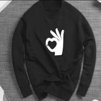 Aó thun nam,nữ tay dài sweater cổ tròn đủ size tới 120kg, áo hoạt hình các loai