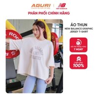 Áo thun NEW BALANCE Graphic Jersey Women's - Beige; Áo thun New Balance màu be - Áo đồ họa Cổ Tròn