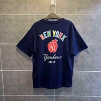 Áo Thun New Era MLB Yankee Logo Táo Xanh Navy Chính Hãng 100%