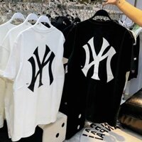 Áo Thun N.e.w E.r.a X M.L.B Ny Mono Chữ To Đen Trắng Nam Nữ Giá Tốt #Trend2024