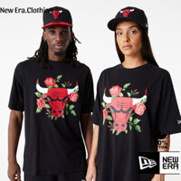 Áo thun New.Era Chicago.Bulls, áo thun Unisex Cotton 4 chiều oversize form rộng NE24