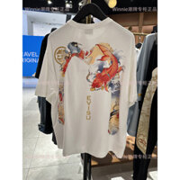 Áo thun ngắn tay cỡ lớn cổ điển dành cho nam EVIS + U 4TS7085