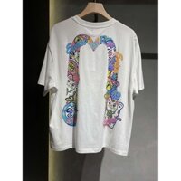 Áo thun ngắn tay cỡ lớn EVISU ’ A hợp thời trang dành cho nữ 2EAHTW3TS4074OSCT