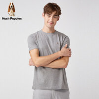 Áo thun ngắn tay dáng rộng cổ tròn in hình cơ bản dành cho nam Hush Pupp