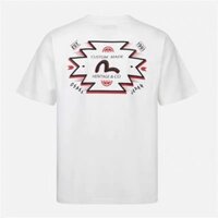 Áo thun ngắn tay Evis + u In hình Seagull Ninja Ba chiều nam nữ dáng rộng cổ tròn