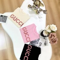 Áo thun ngắn tay Gucci2506 Top trẻ em cỡ vừa lớn trẻ em Cotton thể thao hàng đầu