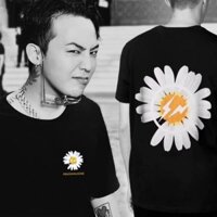 Áo thun ngắn tay hoa cúc PEACEMINUSONE GDragon - Áo thun unisex tay ngắn form rộng vải cotton thoáng mát - Full size
