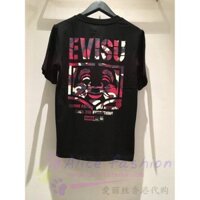 Áo thun ngắn tay in chữ đầu Phật Evisu 1EAHTM9TS618XX