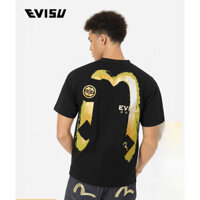 Áo thun ngắn tay in chữ M và hải âu cỡ lớn mới của EVIS + U