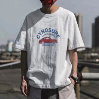 Áo thun ngắn tay in chữ phong cách Mỹ bằng cotton nguyên chất, thương hiệu thời trang, dáng rộng, trang phục cặp đôi thời thượng, áo đen trắng cho nam giới trẻ