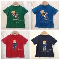 Áo thun ngắn tay in hình gấu bông nam và nữ RalphLaure 's