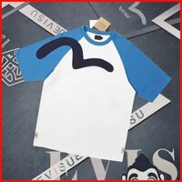 ♞,♘Áo thun ngắn tay in hình đồng thương hiệu Evisu mới dành cho nam COD