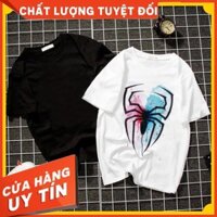 Áo thun ngắn tay không cổ người nhện (Áo màu trắng)