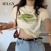 Áo thun ngắn tay nữ IELGY có cảm giác thiết kế