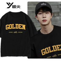 Áo thun ngắn tay phong cách Jungkook BTS cho nam, áo mùa hè rộng rãi, thương hiệu thời trang 3.20