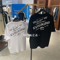 Áo thun ngắn tay rộng in logo mới EVISU 2EAGNM4TS5010LFCT