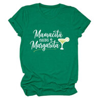 Áo thun ngắn tay thời trang, cổ tròn, áo thun nữ ngắn tay