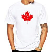 Áo thun ngày Canada. Canada Phong Cờ Đau Khổ Áo Thun Giảm Giá Áo Thun Nam In Áo Thun Cotton Mùa Hè