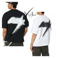 Áo thun Ngôi sao AA V2 Atuu nhám hình thêu logo ngực cao cấp cotton 2C dày dặn xịn xò