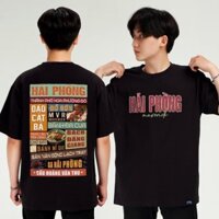 Áo Thun Người Hải Phòng 63 tỉnh thành Form Unisex phông ao cặp gia đình hai phong fact under genZ HU
