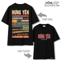 ÁO THUN NGƯỜI HƯNG YÊN du lịch quà tặng tỉnh hung yen form Unisex rộng tay lỡ GenZ phông cotton fact under MVR BB4123