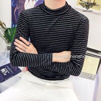 Áo thun nhung nhũ kim sa sang trọng