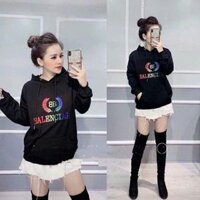 Áo thun nỉ có nón (hoodie) form rộng unisex SN132 KNM049