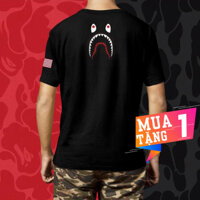 Áo Thun ,NlKE Bape, Áo Thun Cổ Tròn, Form Rộng Tay Lỡ, Chất Cotton (40kg-95kg)