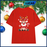 Áo Thun NOEL GIÁNG SINH 2025 Ông Già Santa Áo Phông Gia Đình Cặp Nhóm Đôi Shop Lucas - Mẫu TUẦN LỘC