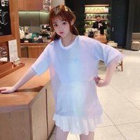Áo thun nữ 2 mảnh phối lưới ngoài ulzzang