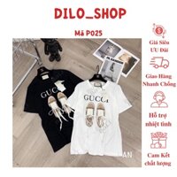 Áo Thun Nữ 3D Đính Đôi Giày Xỏ Dây Thật 3 Màu Cực Chất-P025